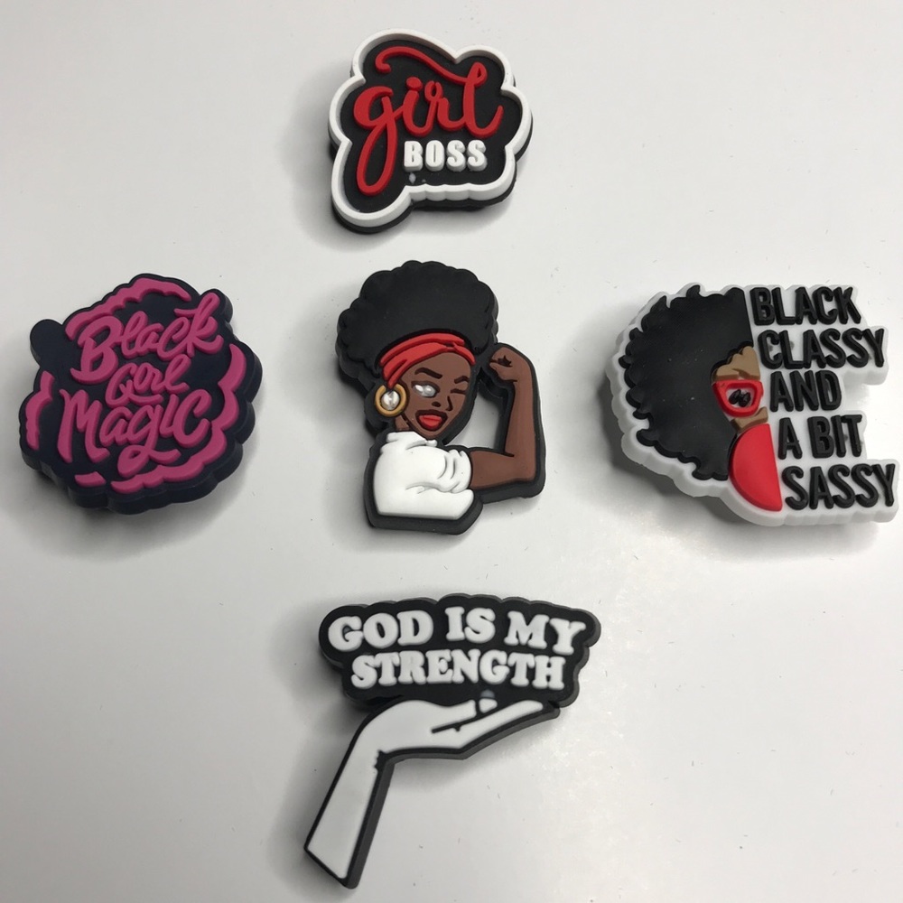 Black Girl Magic Croc Widgets